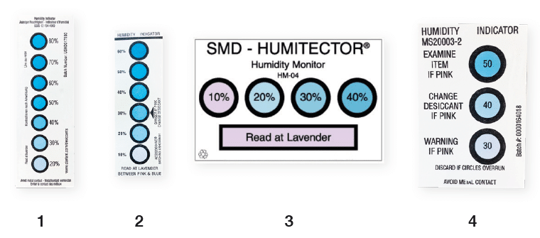 carte indicateur d'humidité réversible