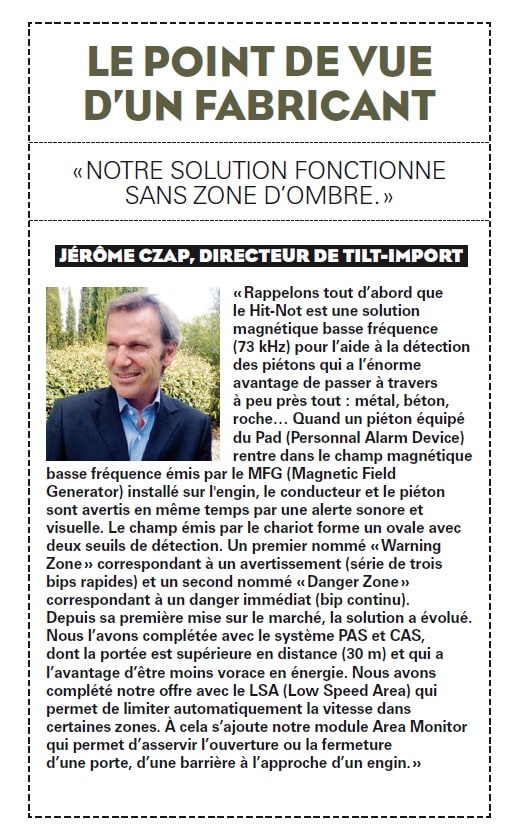 Interview Jérôme CZAP prévention risque collision