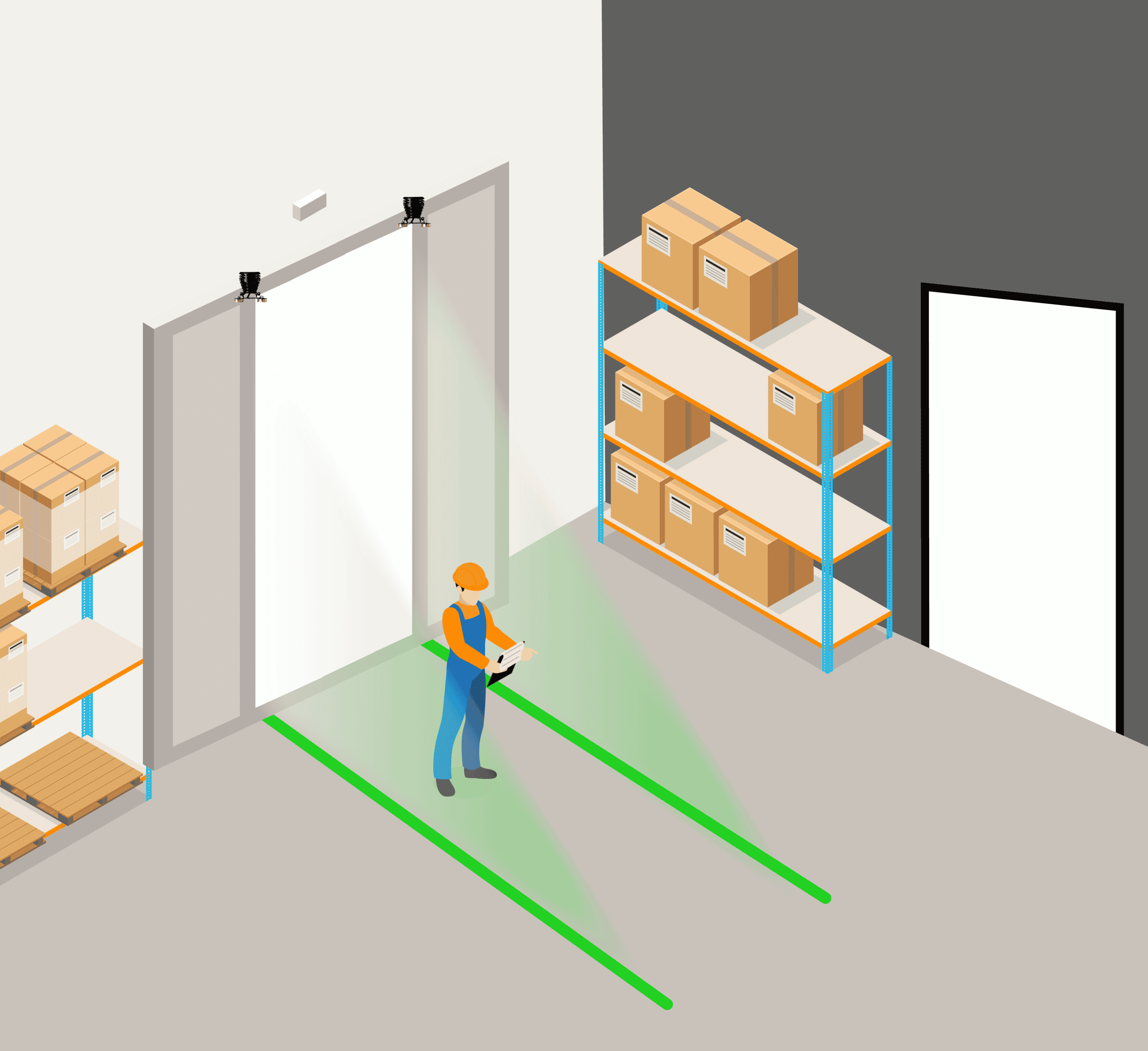 illustration système laser